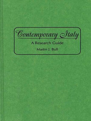 cover image of Contemporary Italy